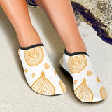 Hand Drawn Onion Pattern Aqua Shoes