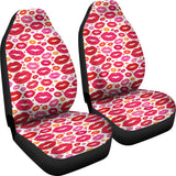 Lips Pattern Print Design 01 Universal Fit Car Seat Covers