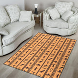 Egypt Hieroglyphics Pattern Print Design 02 Area Rug