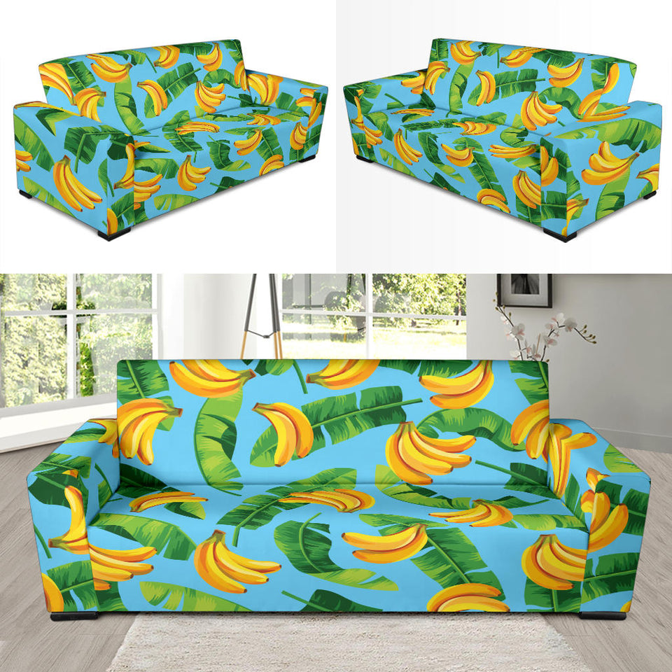 Banana Leaves Banana Design Pattern Sofa Slipcover
