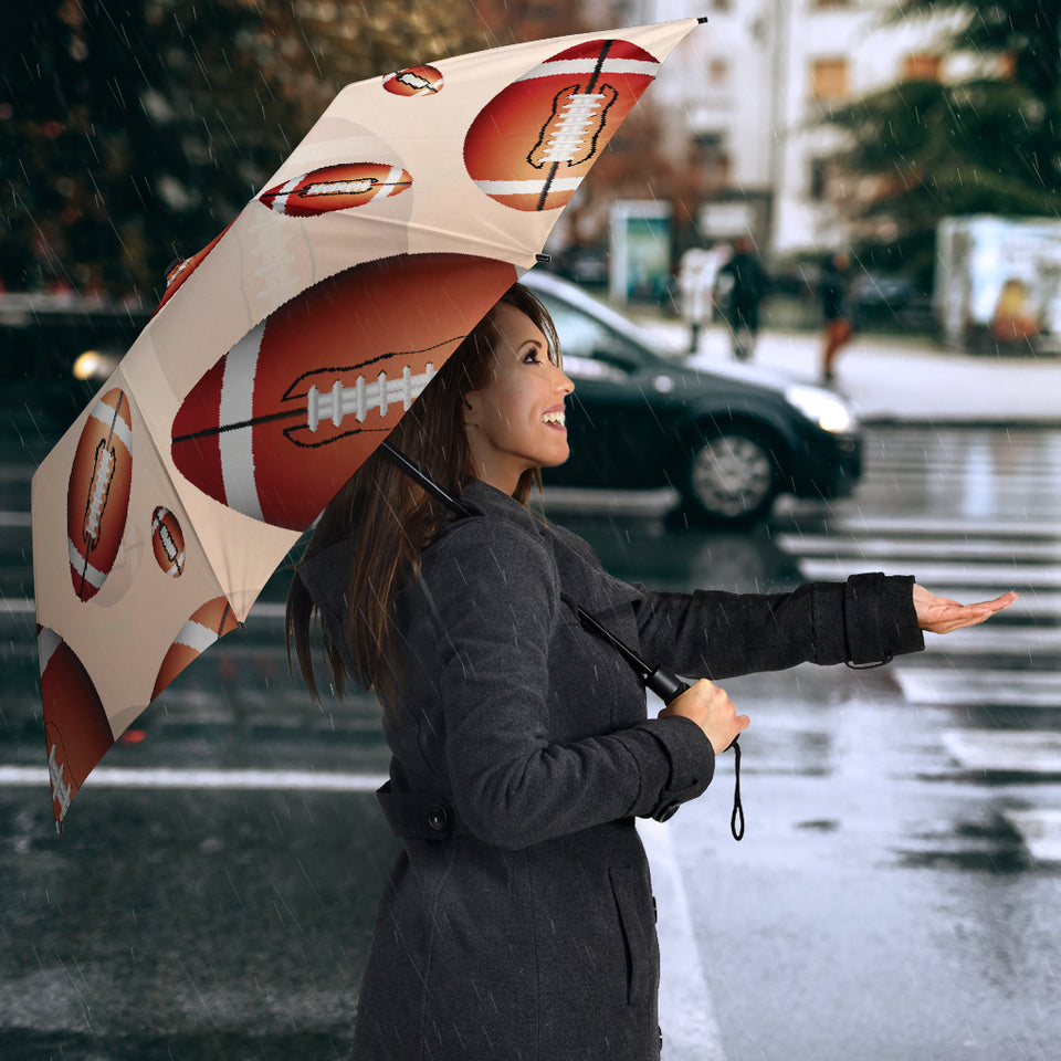 American Football Ball Design Pattern Umbrella