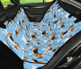 Beagle Dog Blue Background Pattern Dog Car Seat Covers