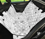 Spider Web Cobweb Pattern White Background Dog Car Seat Covers
