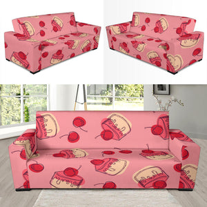 Cake Cherry Pattern Sofa Slipcover
