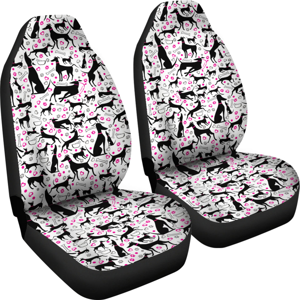 Greyhound Pattern Print Design 02 Universal Fit Car Seat Covers