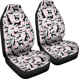 Greyhound Pattern Print Design 02 Universal Fit Car Seat Covers