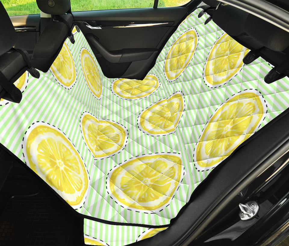 Slice Of Lemon Pattern Dog Car Seat Covers