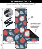dragon fruits dark blue background Chair Cover Protector