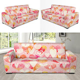 Hand Drawn Heart Design Pattern Sofa Slipcover