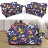 Koi Fish Carp Fish Pattern Loveseat Couch Slipcover