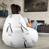 Penguin Pattern Bean Bag Cover