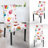 Cake Cupcake Design Pattern Dining Chair Slipcover