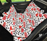 Red Mushroom Dot Pattern Dog Car Seat Covers