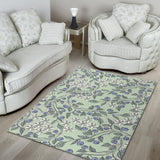 Hand Drawn Blueberry Pattern Area Rug