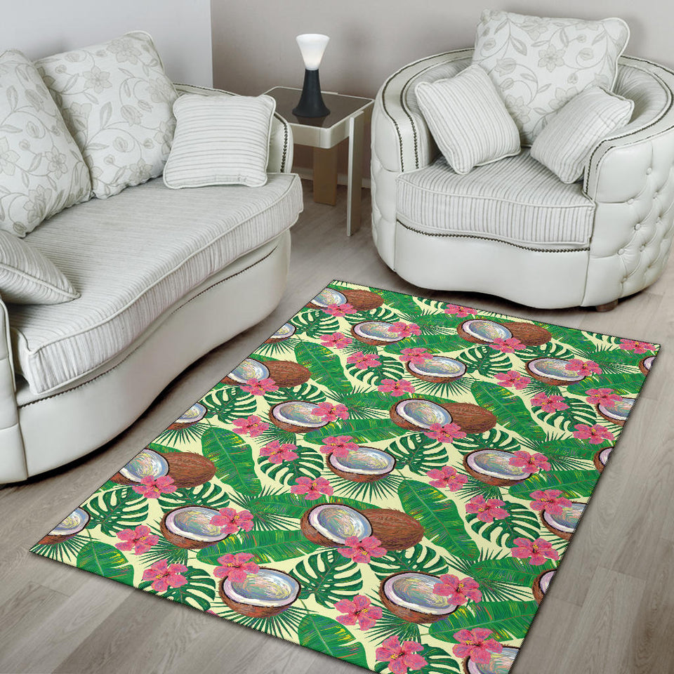Coconut Pattern Print Design 01 Area Rug