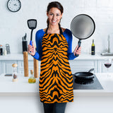Bengal Tigers Skin Print Pattern Adjustable Apron