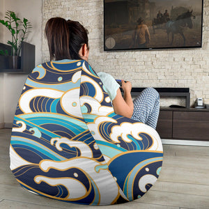 Japanese Wave Pattern Bean Bag Cover