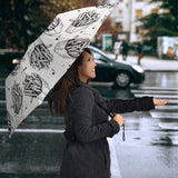 Hand Drawn French Fries Pattern Umbrella