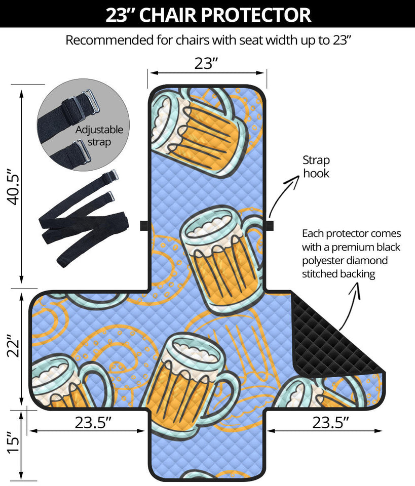 Beer pattern Chair Cover Protector