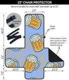 Beer pattern Chair Cover Protector