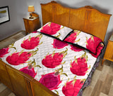 dragon fruits design pattern Quilt Bed Set