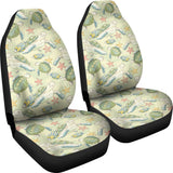 Hand Drawn Sea Turtle Fish Pattern  Universal Fit Car Seat Covers