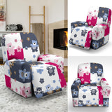Teddy Bear Pattern Print Design 03 Recliner Chair Slipcover