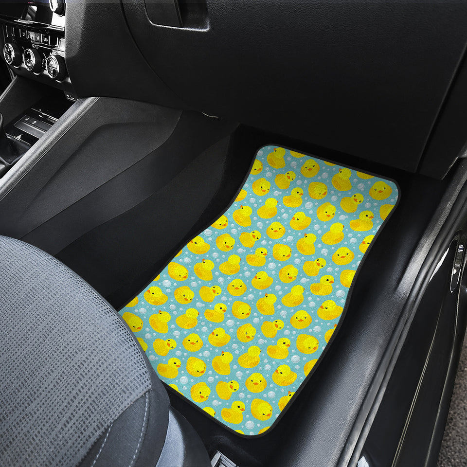 Duck Toy Pattern Print Design 03 Front Car Mats