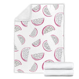 Dragon Fruit Pattern Premium Blanket