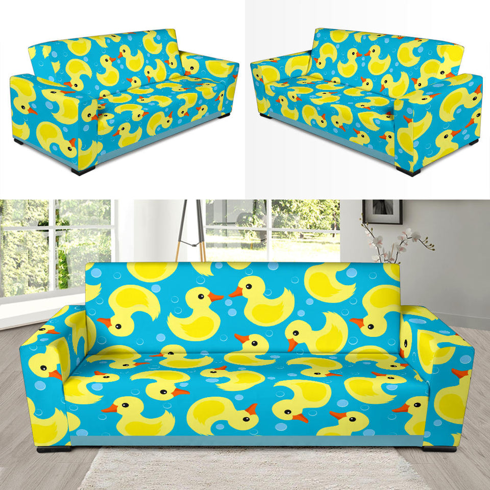 Duck Toy Pattern Print Design 04 Sofa Slipcover