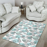 Shell Polynesian Tribal  Area Rug