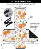 cute tribal fox pattern Chair Cover Protector