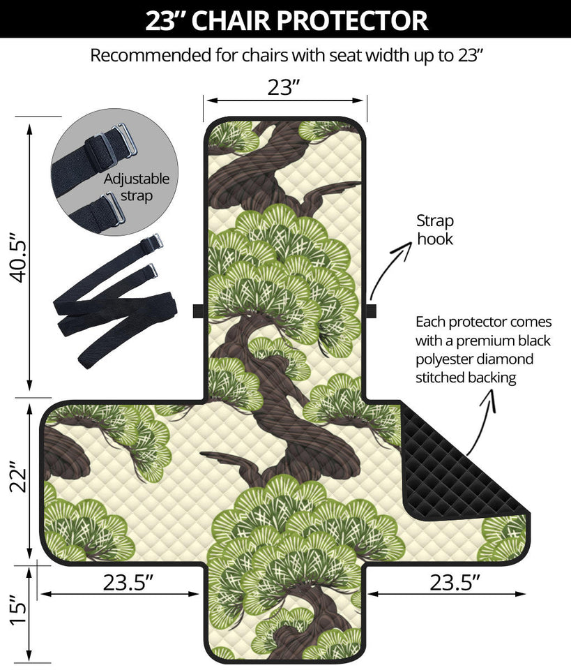 Bonsai pattern Chair Cover Protector