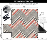 zigzag chevron striped pattern Sofa Cover Protector