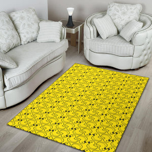 Duck Toy Pattern Print Design 02 Area Rug