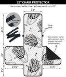 Hand drawn french fries pattern Chair Cover Protector