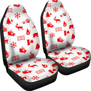 Canada Pattern Print Design 04 Universal Fit Car Seat Covers