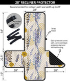 Lavender modern pattern blackground Recliner Cover Protector