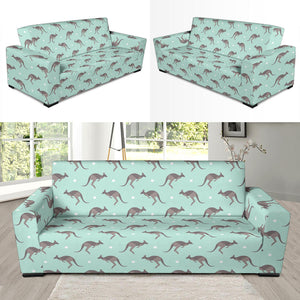 Kangaroo Pattern Background Sofa Slipcover