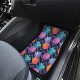 Pineapples Pattern Zigzag Background Front And Back Car Mats
