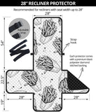 Hand drawn french fries pattern Recliner Cover Protector