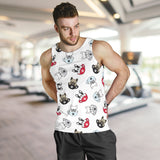 French bulldog cup paw pattern Men Tank Top