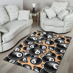 Billiard Ball Pattern Print Design 04 Area Rug