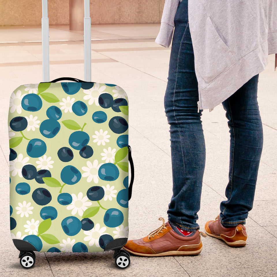 Blueberry Flower Pattern Luggage Covers
