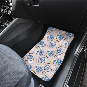 Cute Peacock Pattern Front Car Mats