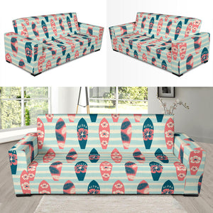 Surfboard Pattern Print Design 02  Sofa Slipcover