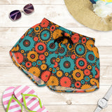 Gear Pattern Print Design 01 Women Shorts