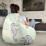 Seahorse Shell Pattern Bean Bag Cover