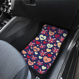 British Pattern Print Design 02 Front and Back Car Mats