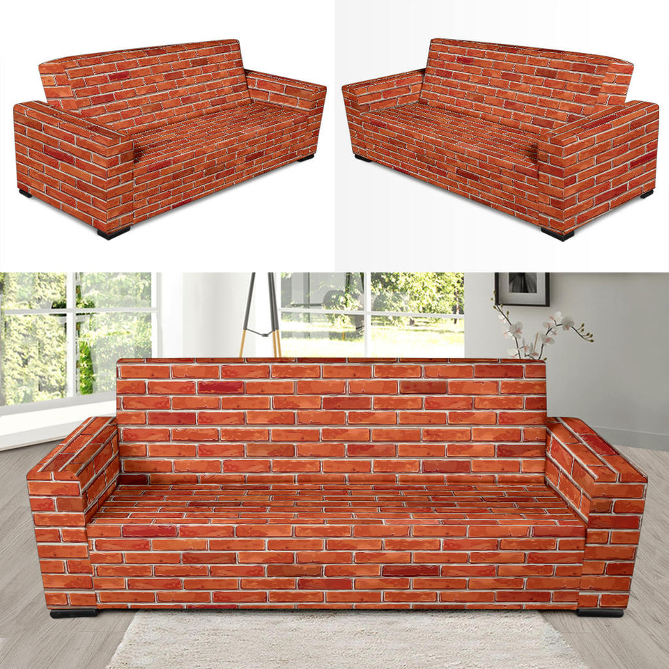 Brick Printed Pattern Print Design 03 Sofa Slipcover